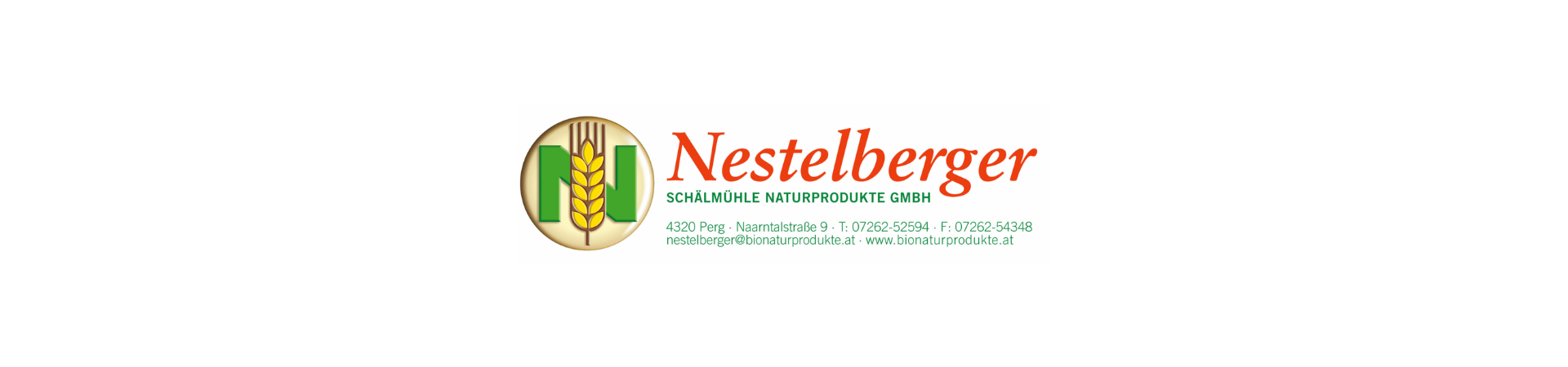 Schälmühle Nestelberger Naturprodukte GmbH Firmenbanner