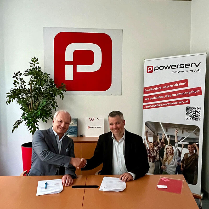Powerserv und Murauer Technology bei der Unterzeichnung ihrer Kooperation 2024